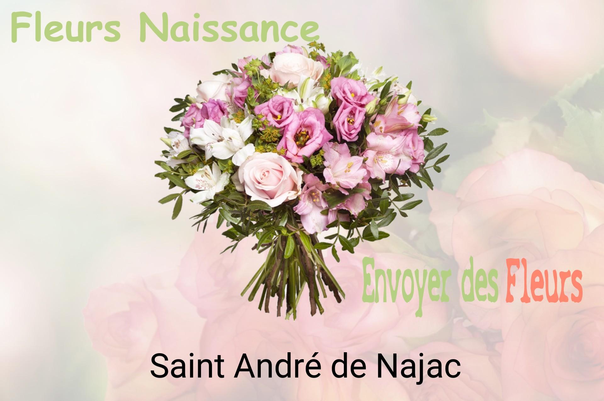 Bouquet de fleurs de naissance livré à Saint-André-de-Najac