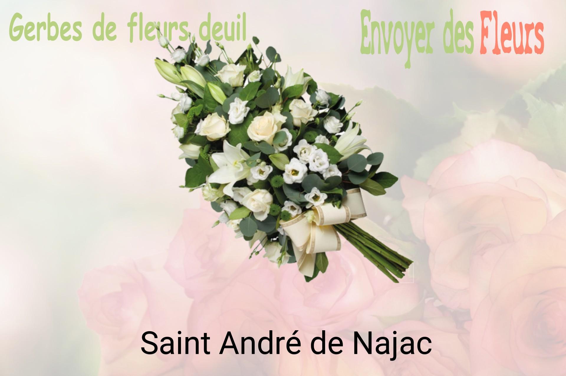 Gerbe de fleurs de deuil livrée à Saint-André-de-Najac
